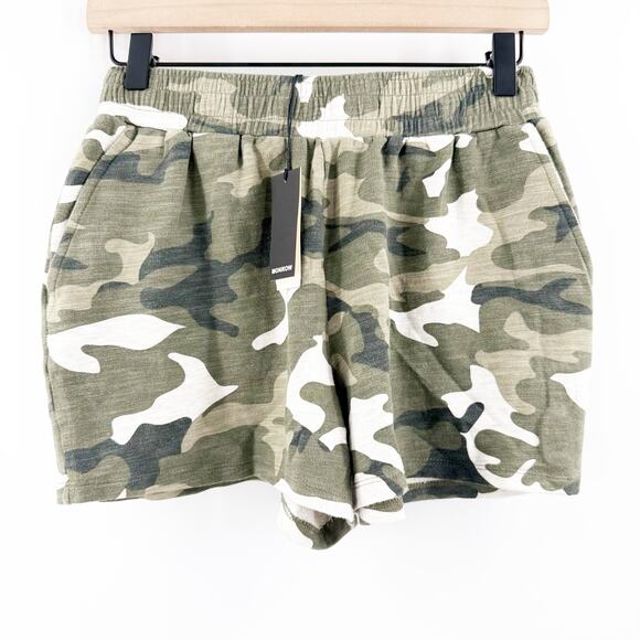 Monrow Pants - MONROW Shorts SZ Extra Small Camo NWT Casual Lounge Tri-Blend Vintage Camouflage